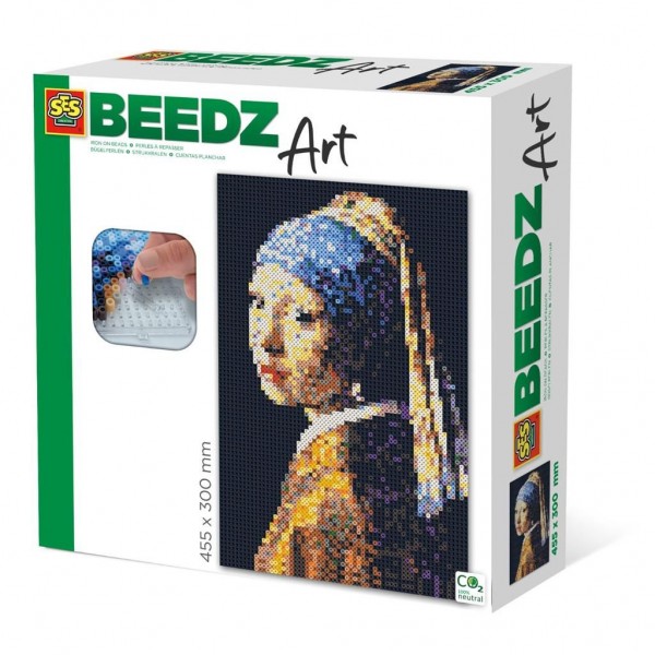 SES strijkkraalkunstwerk Beedz Art Vermeer 45,5 cm 9 delig
