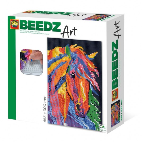 SES strijkkraalkunstwerk Beedz Art paard 45,5 x 30 cm 9 delig