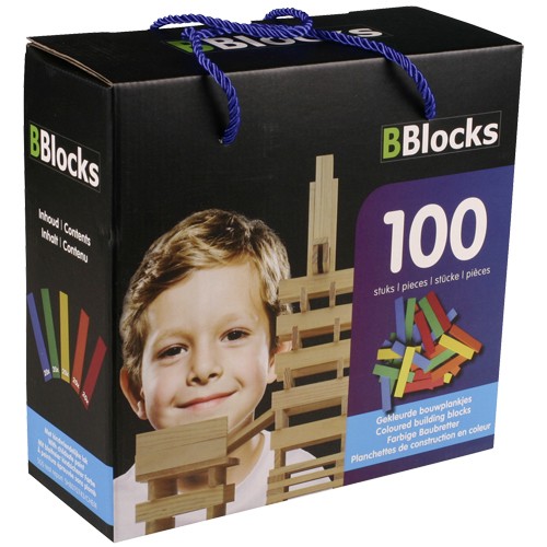 Bblocks 100 stuks kleur in doos
