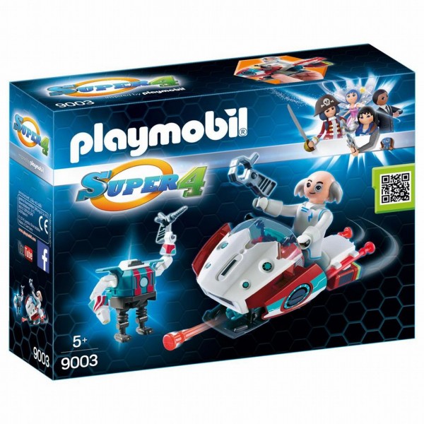 9003 Playmobil Super 4 Skyjet met Dr. X en Robot