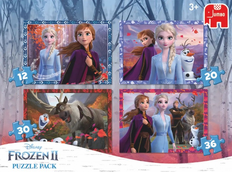 Jumbo Puzzel 4 in 1 Disney Frozen 2 (12, 20, 30, 36)