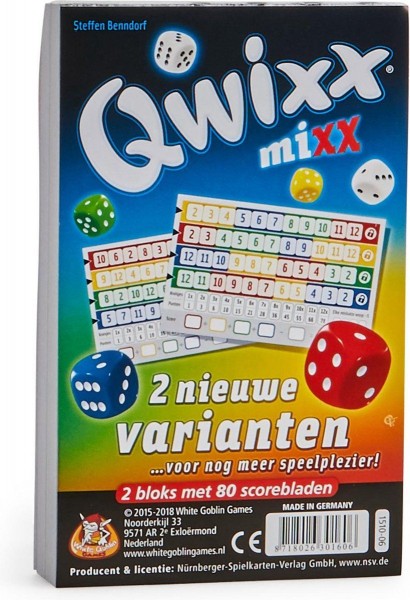 Scoreblok 2 stuks Qwixx Mixx