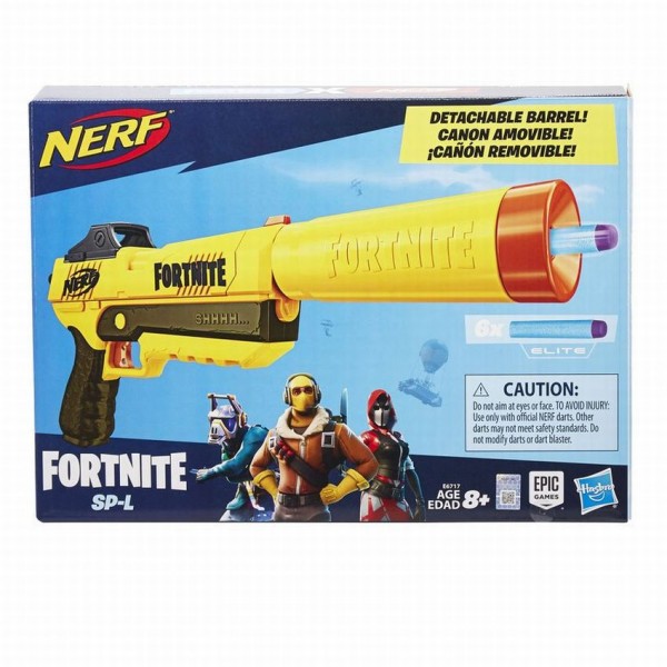NERF Fortnite SP L Elite Dart Blaster 45 cm geel