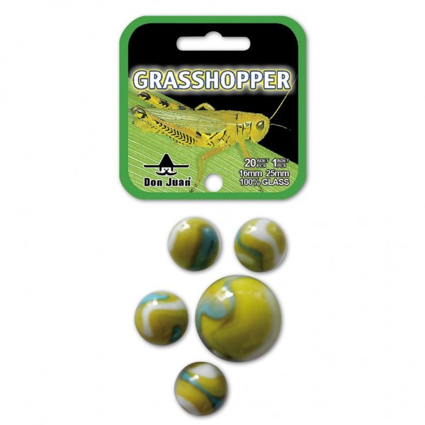 Knikkers Grasshopper 20 Stuks +1
