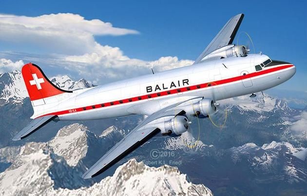 4947 Revell DC-4 Balair/Iceland Airways
