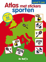 Atlas met stickers: sport