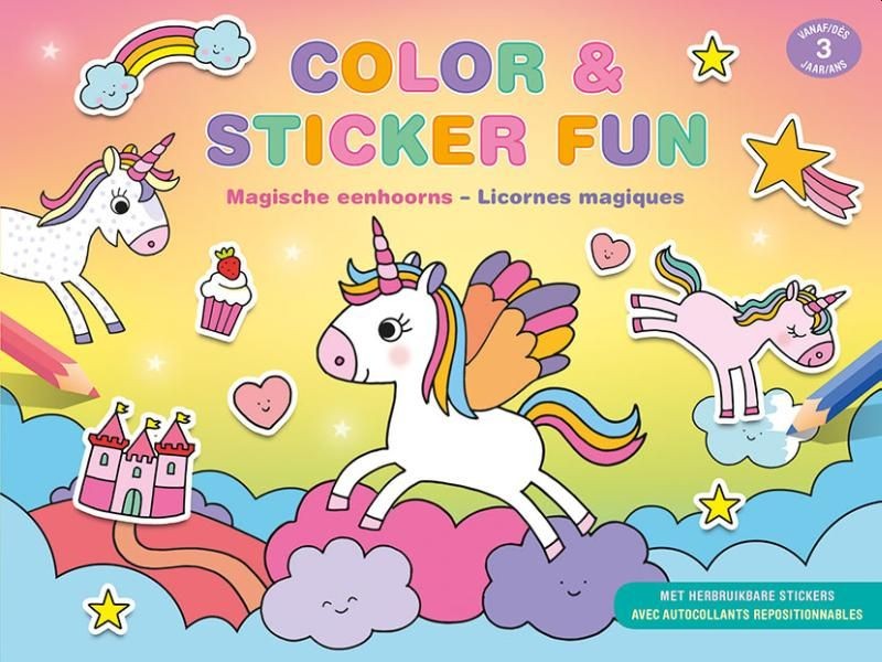 Boek Color & Sticker Fun Magische Eenhoorns (vanaf 3 jaar)