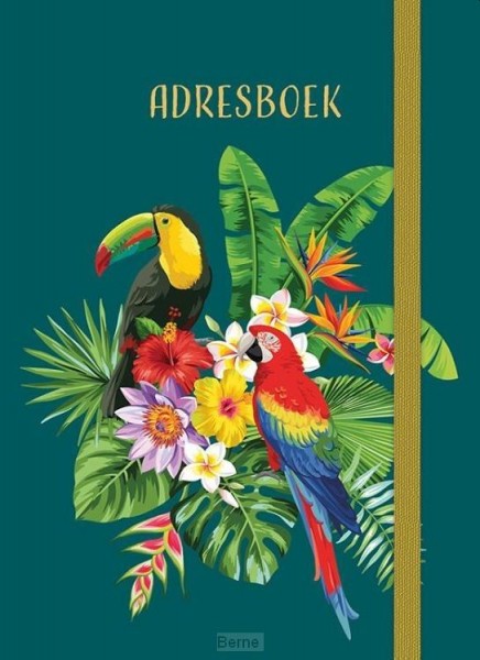Adresboek (klein) Tropical Birds