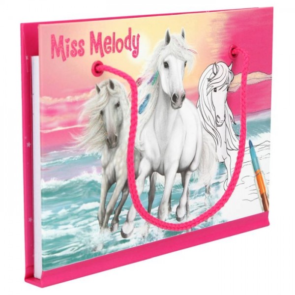 Miss Melody kleurboek meisjes 17 cm papier 2 delig