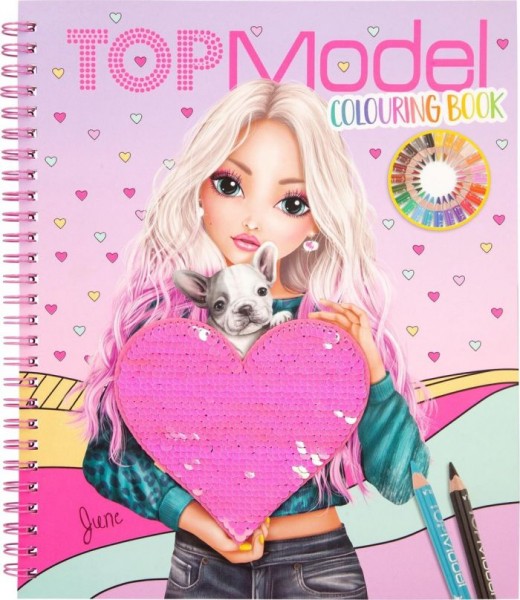 TOPModel kleurboek meisjes 24 cm papier