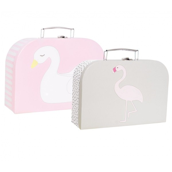 Kofferset (Zwaan/Flamingo)