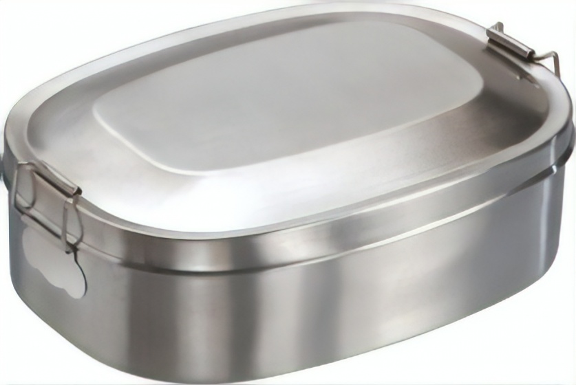 Mato lunchbox Break RVS 16 cm zilver