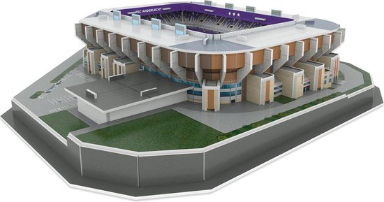 Nanostad 3D puzzel Anderlecht Stadion foam grijs 117 stukjes