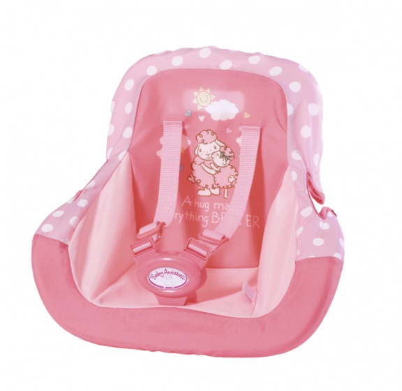Baby Annabell autostoel roze geschikt voor pop tot 43 cm