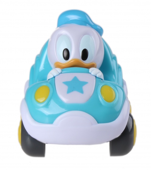 Clementoni Disney Baby Donald pull back auto blauw