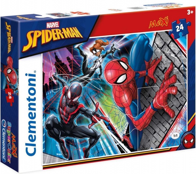 Clementoni maxi supercolor legpuzzel Spider Man 24 stukjes