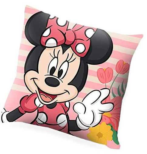 Disney kussen Minnie Mouse meisjes 40 cm polyester roze/beige