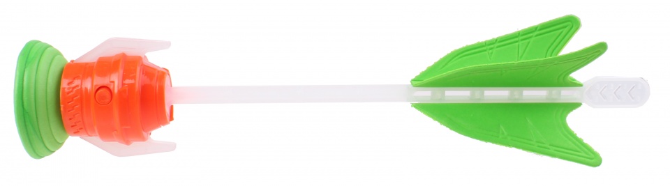 Eddy Toys dartpijl met licht 21,5 cm groen/oranje