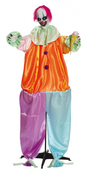 Fiestas Guirca decoratiepop dikke clown 180 cm polyester