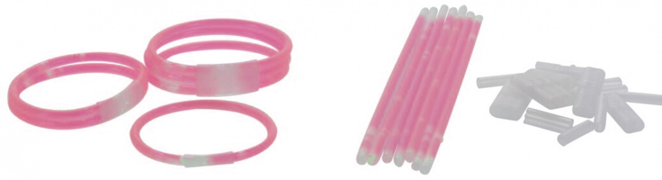 Free and Easy glowsticks neon roze 82 delig