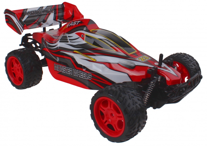 Gearbox RC raceauto 1:10 high speed car 2,4 GHZ rood