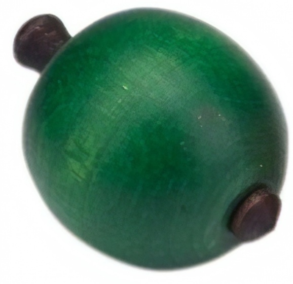 Glückskäfer tol hout 6 cm appelvorm groen