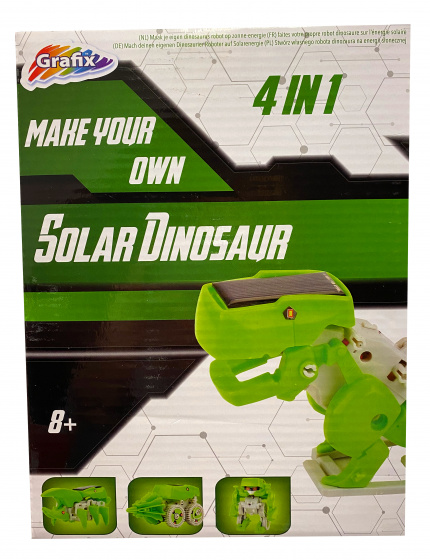Grafix knutselset Solar Dinosaurus 4 in 1 junior groen