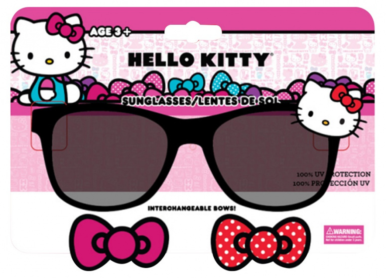 Hello Kitty zonnebril junior zwart/rood/roze one size 3 delig