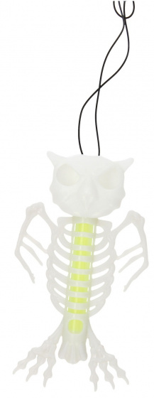 Home & Styling skelet uil glow in the dark 10 cm 3 delig