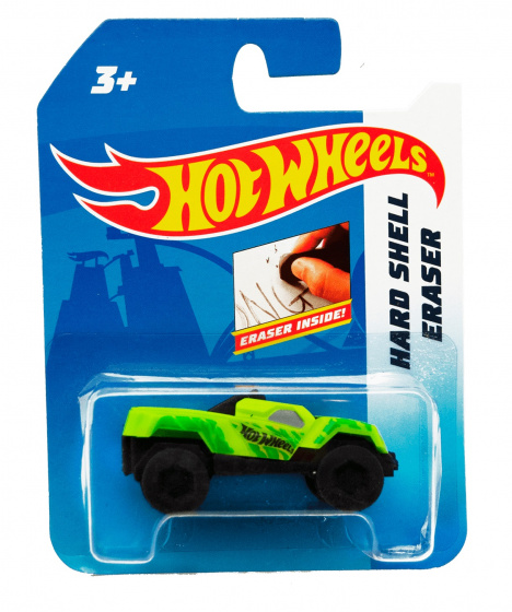 Hot Wheels gum Auto junior 6 cm rubber groen/zwart