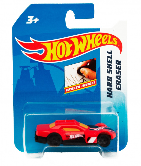 Hot Wheels gum Auto junior 6 cm rubber rood