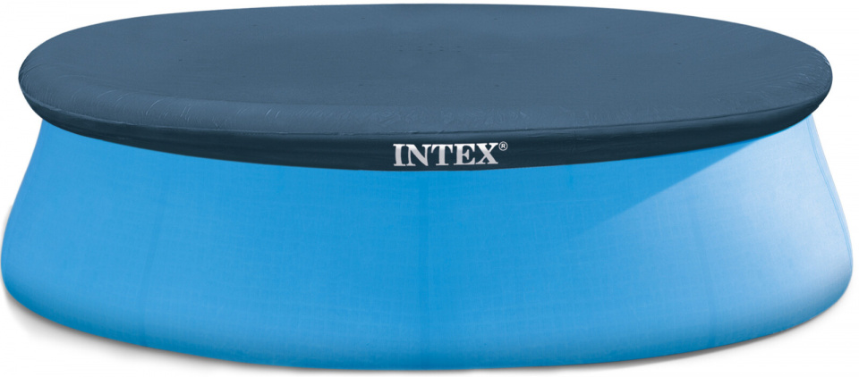 Intex afdekzeil voor zwembad 244 cm vinyl donkerblauw