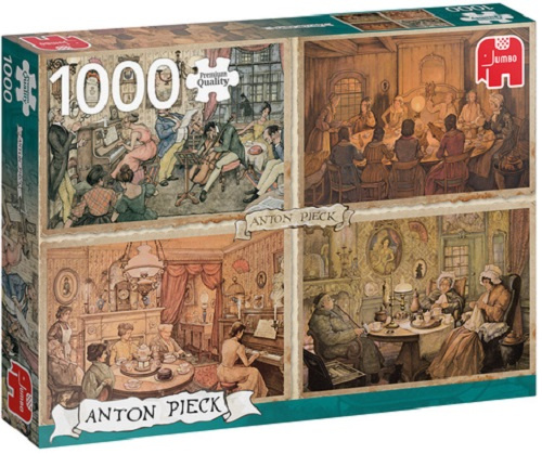 Jumbo legpuzzel Anton Pieck: Living Room Entertainment 1000 stukjes