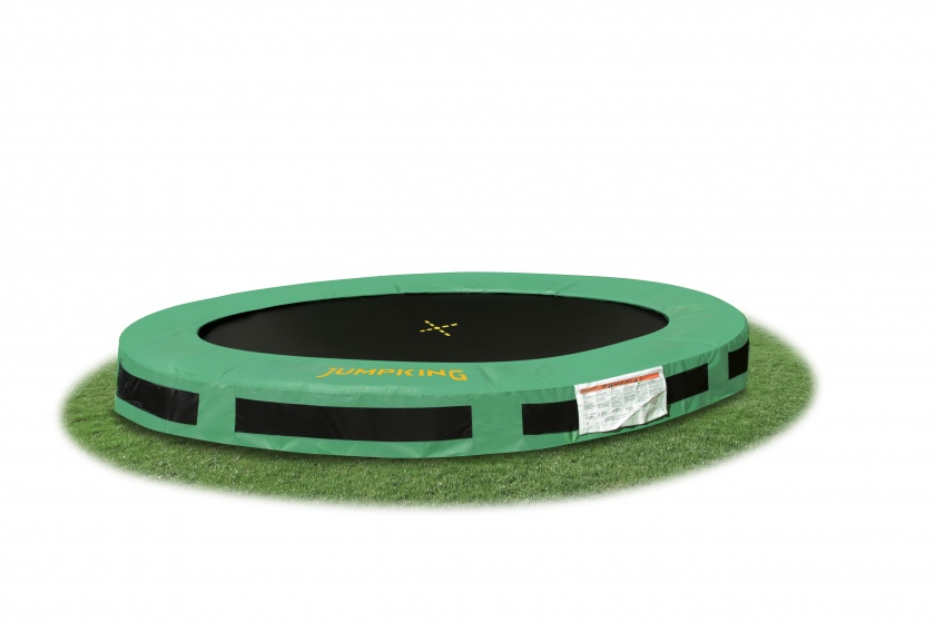 Jumpking trampoline InGround Classic 2,44 meter zwart/groen