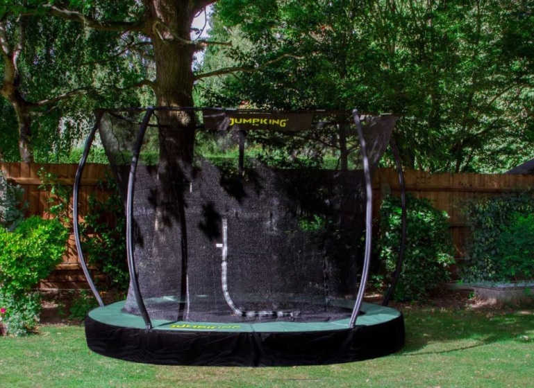 Jumpking trampoline InGround Deluxe 4,27 meter zwart/groen
