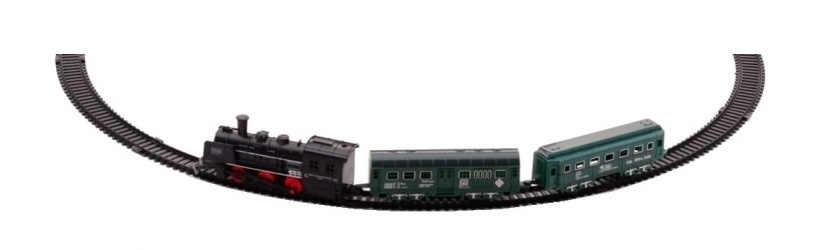 Johntoy treinrails met klassieke stoomtrein 13 delig