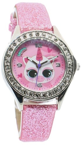 Lulupop & the Cutiepies horloge Unicorn meisjes 22 cm roze