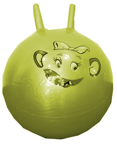 LG Imports skippybal dierengezicht 48 cm olifant geel