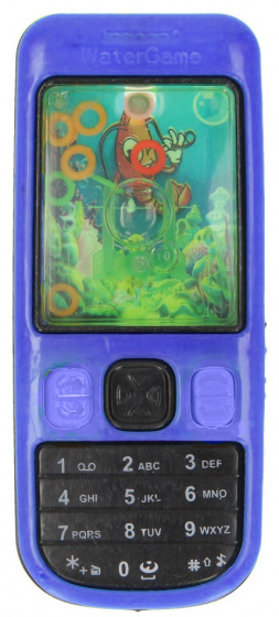 LG Imports telefoon met waterspel junior 10,5 cm blauw