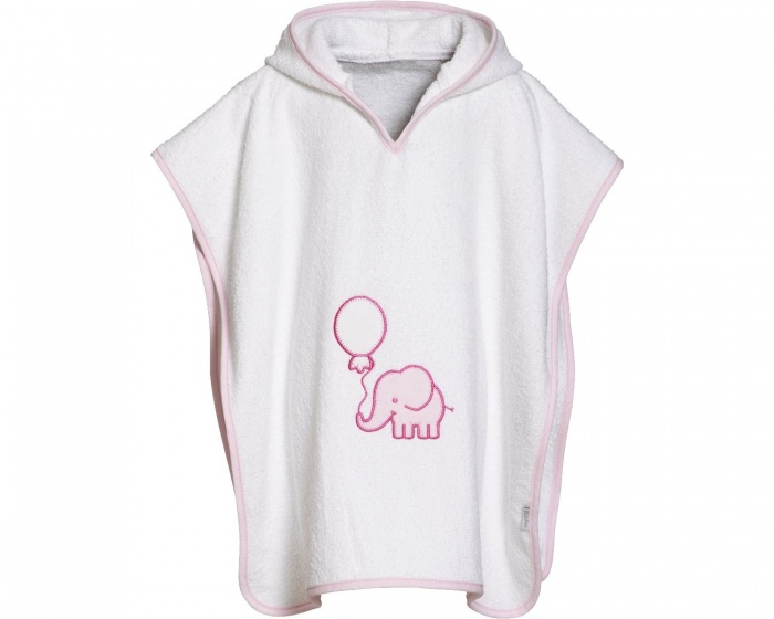 Playshoes badponcho olifant roze meisjes maat S