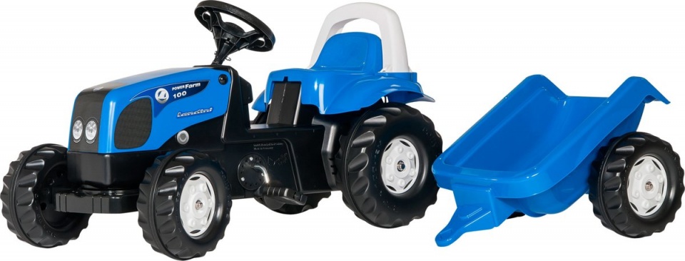 Rolly Toys traptractor RollyKid Landini Power Farm junior blauw
