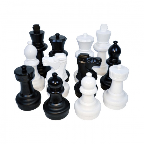 Rolly Toys schaakspel groot zwart/wit 64 cm