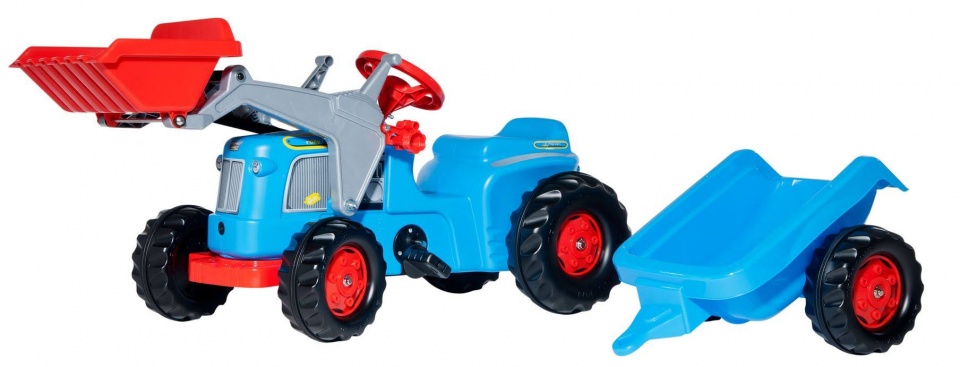 Rolly Toys traptractor RollyKiddy Classic blauw/rood