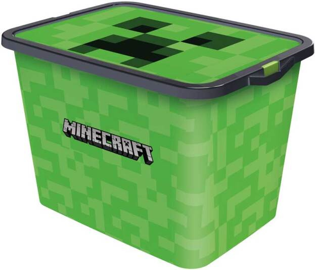 Stor opbergbox Minecraft 23 liter groen