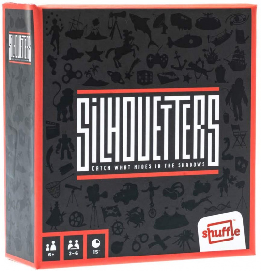 Shuffle dobbelspel Silhouetters 12.5 x 11.5 x 4.5 cm 5 delig