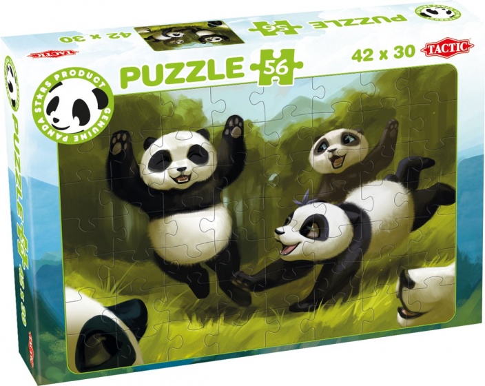 Tactic legpuzzel Panda Stars Fun Together 56 stukjes