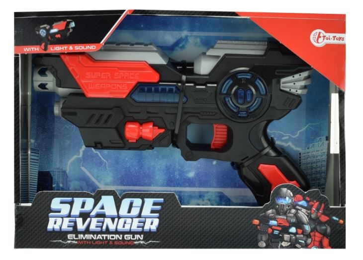 Toi Toys Space pistool 23cm met herladingsgeluid