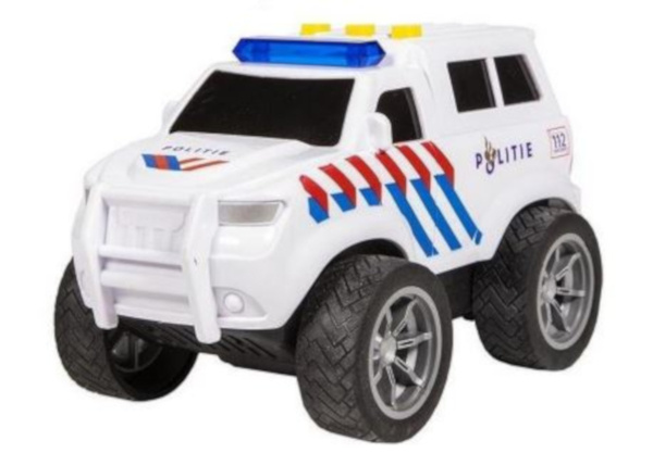 112 Serie politieauto met licht & geluid junior 18 x 10,5 cm wit