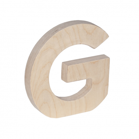 Trixie letter G 18 x 2,1 cm hout naturel