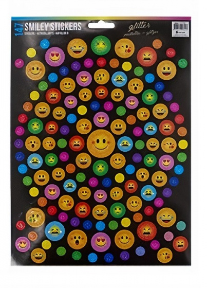 Verhaak stickervel gekleurde smileys 29 x 21 cm papier